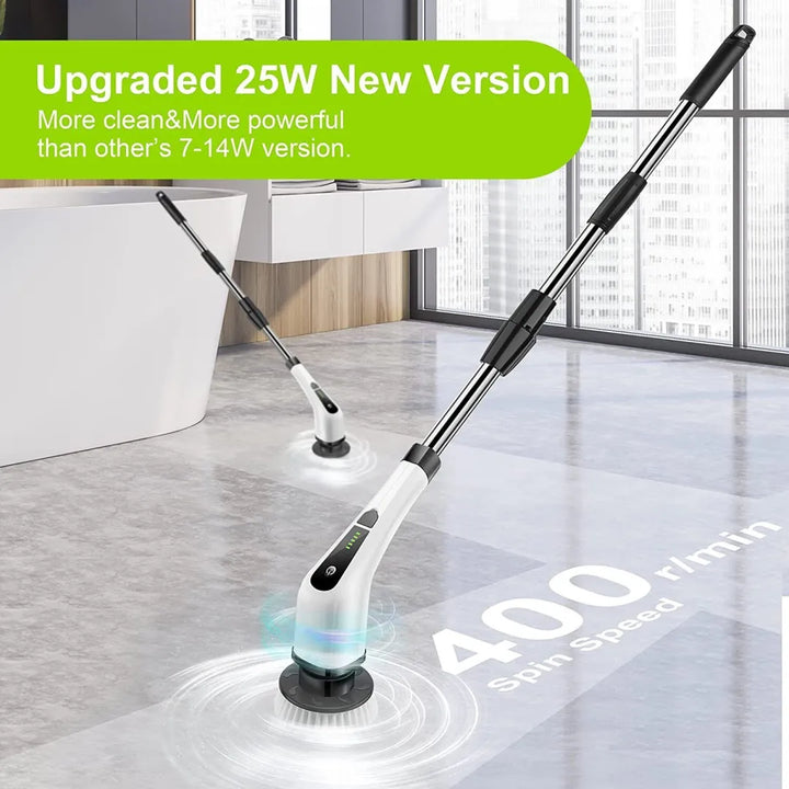 Colverro™ Cordless Electric Spin Scrubber with 7 Brush Heads