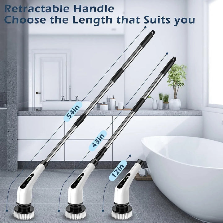 Colverro™ Cordless Electric Spin Scrubber with 7 Brush Heads