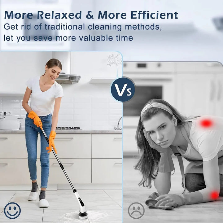 Colverro™ Cordless Electric Spin Scrubber with 7 Brush Heads
