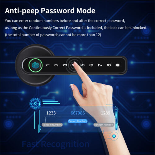 Colverro™ Smart Fingerprint Door Lock with App Control and Passcode