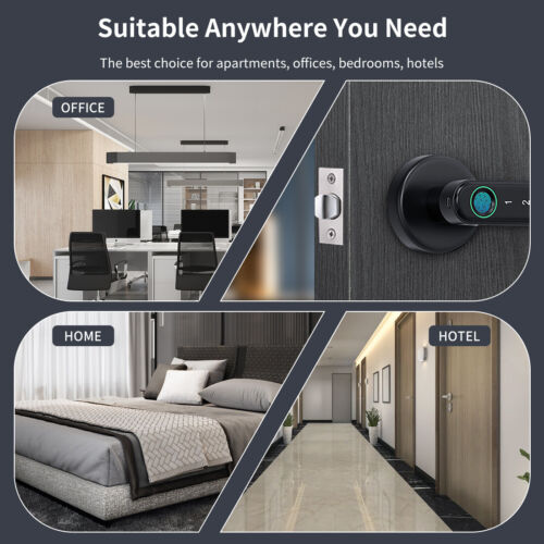 Colverro™ Smart Fingerprint Door Lock with App Control and Passcode