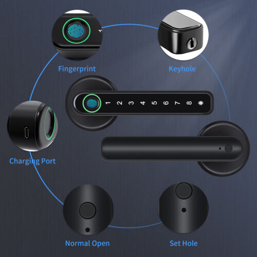 Colverro™ Smart Fingerprint Door Lock with App Control and Passcode
