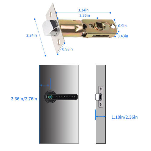 Colverro™ Smart Fingerprint Door Lock with App Control and Passcode