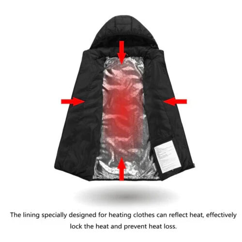 Colverro™ Windproof Heated Jacket with 10 Heating Zones