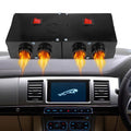 Colverro™ 500W 12V Car Heater with Four Vents and Quiet Fans