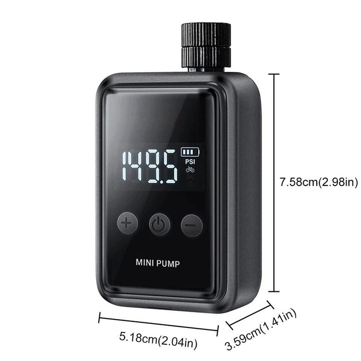 Colverro™ Electric Mini Bike Pump with Digital Display &amp; Auto Shutoff