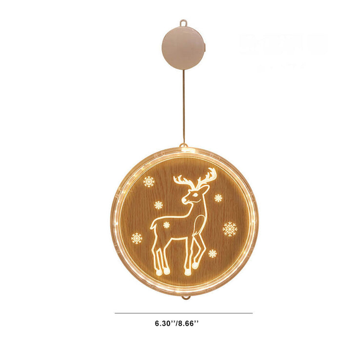 Colverro™ Acrylic LED Christmas Window Light with Suction Cup