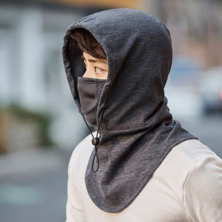 Colverro™ Hooded Cycling Face Mask with Built-In Neck Warmer