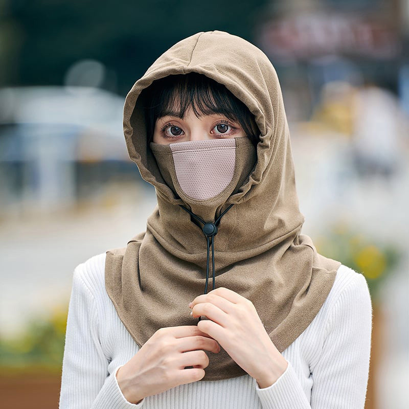Colverro™ Hooded Cycling Face Mask with Built-In Neck Warmer