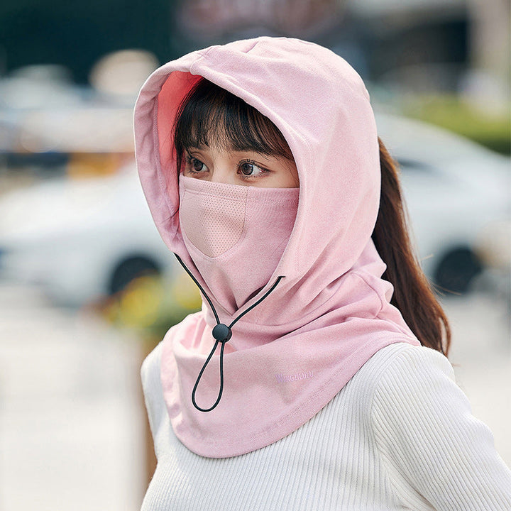 Colverro™ Hooded Cycling Face Mask with Built-In Neck Warmer