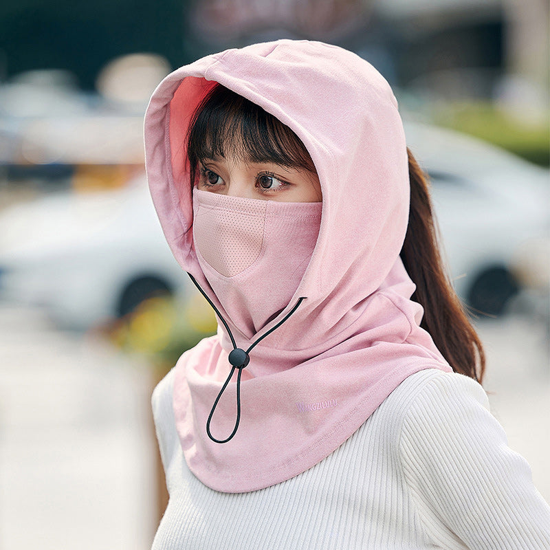 Colverro™ Hooded Cycling Face Mask with Built-In Neck Warmer