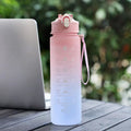 Colverro™ Motivational Water Bottle with Time Markers and Flip-Top Lid