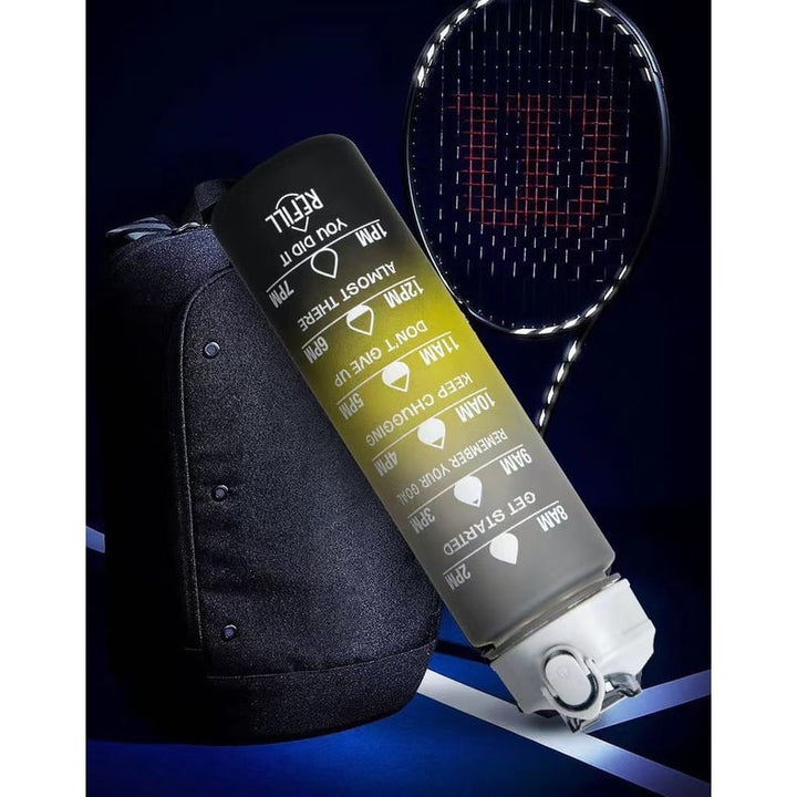 Colverro™ Motivational Water Bottle with Time Markers and Flip-Top Lid