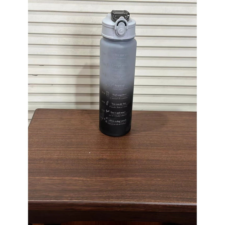 Colverro™ Motivational Water Bottle with Time Markers and Flip-Top Lid