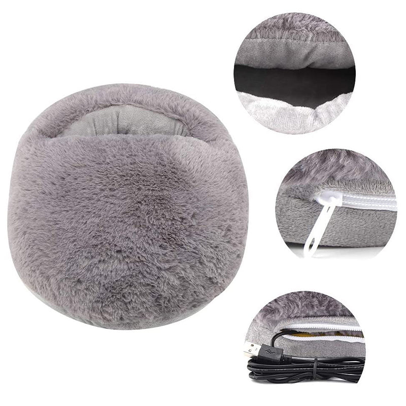 Colverro™ Plush USB Foot Warmer with 360° Wrap-Around Heat
