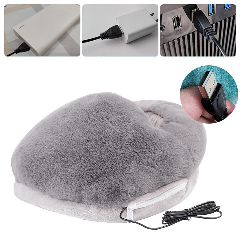 Colverro™ Plush USB Foot Warmer with 360° Wrap-Around Heat