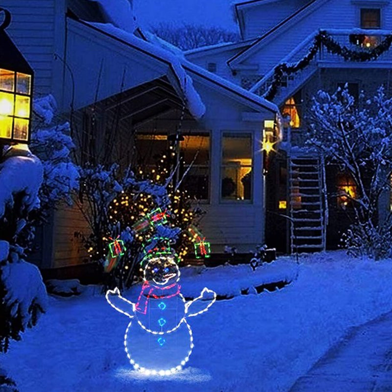 Colverro™ Animated Snowman and Penguin LED Light with Snowball Effect