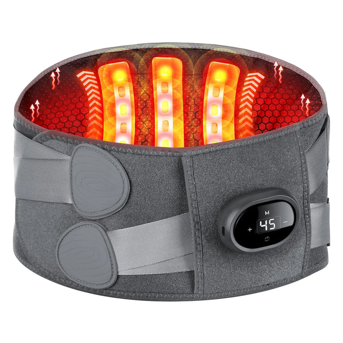 Colverro™ Cordless Heated Back Massager Belt with Red Light and Vibration