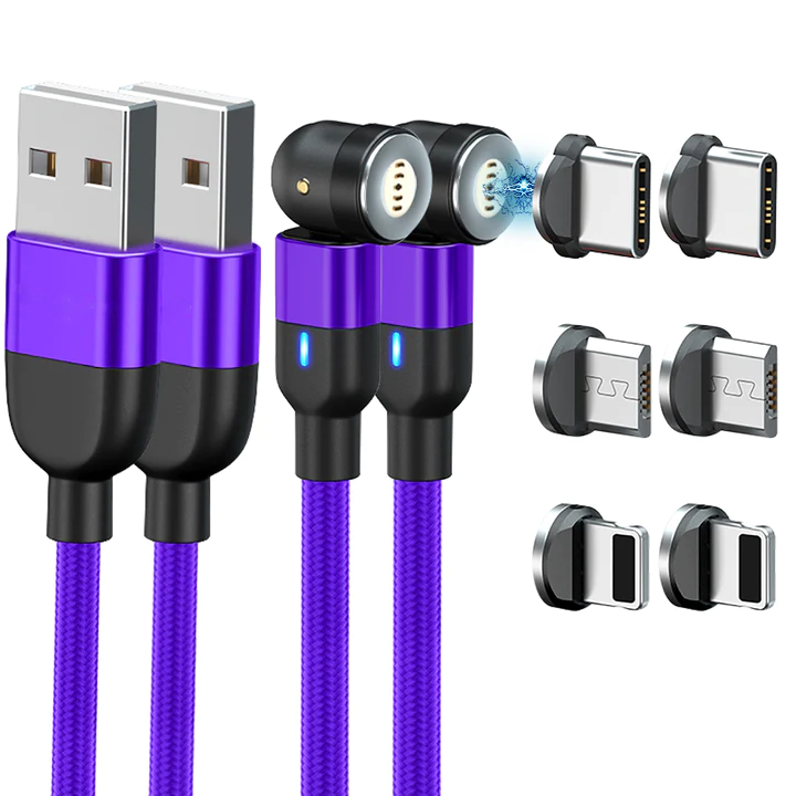 Colverro™ 3-in-1 Magnetic Charging Cable for iPhone, Android and USB-C