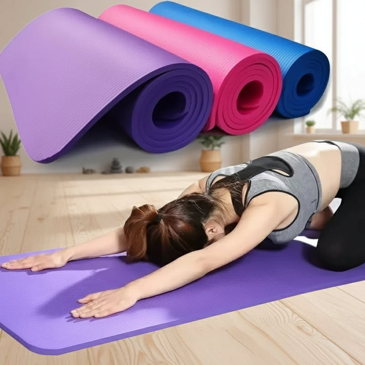 Colverro™ Thick Non-Slip Yoga Mat with Carrying Strap