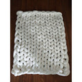 Colverro™ Hand-Woven Chunky Knit Throw Blanket with Braided Edges
