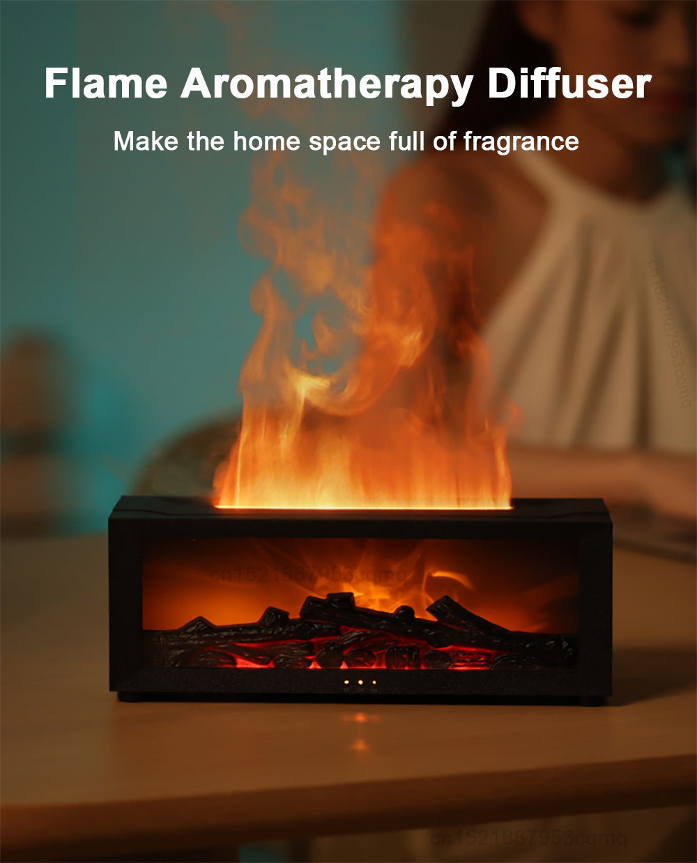 Colverro™ Flame Effect Essential Oil Diffuser with 7 Ambient Colors