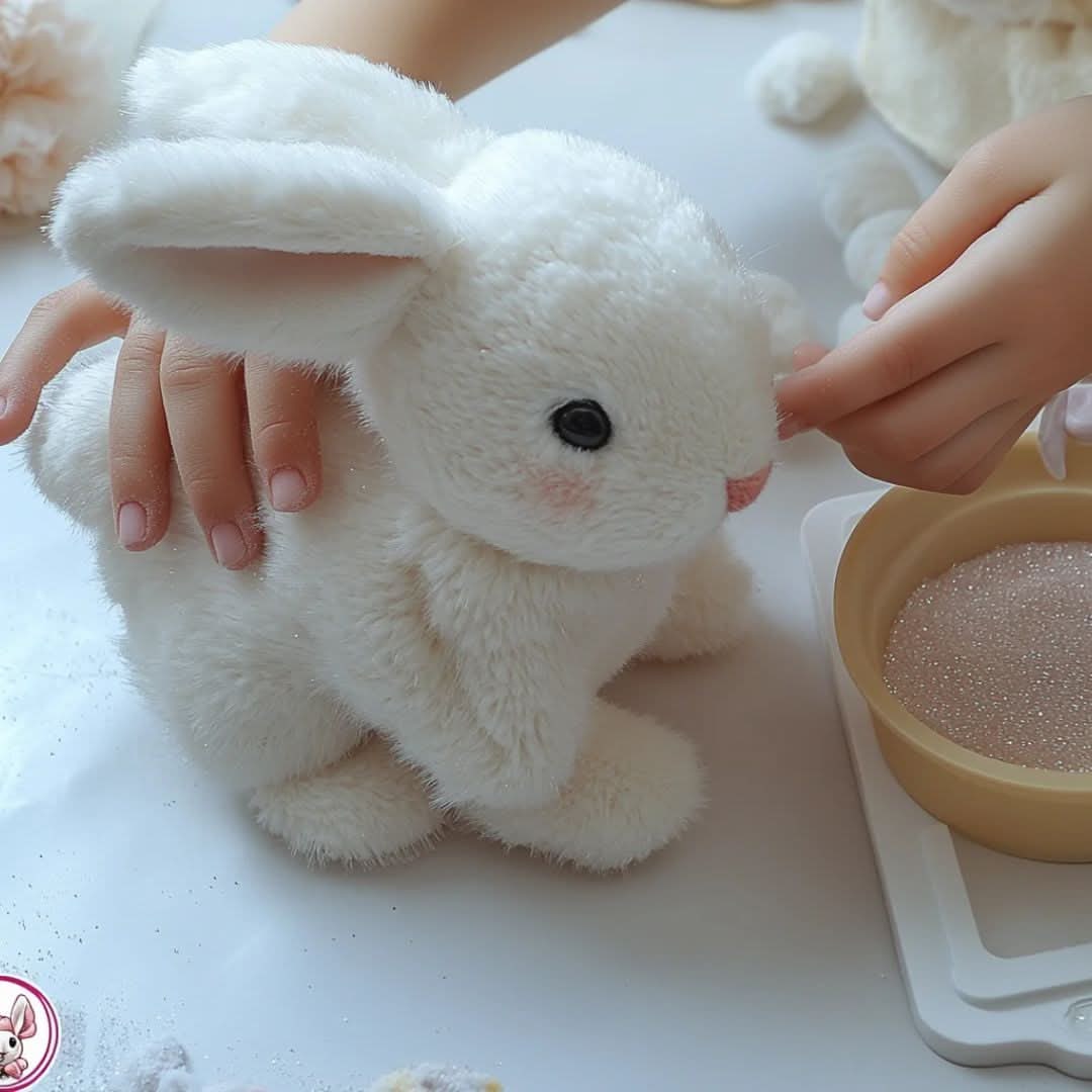 Colverro™ Interactive Plush Bunny Toy That Hops, Wiggles and Squeaks