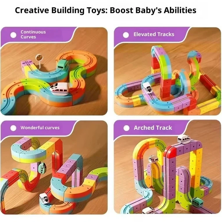 Colverro™ Electric Building Block Train Set with USB Rechargeable Train