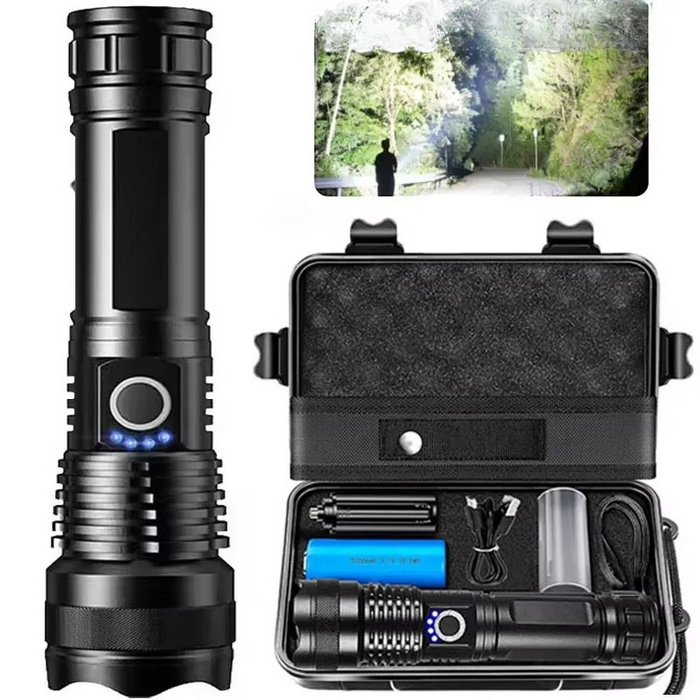 Colverro™ Rechargeable High-Lumen Flashlight with Zoom and 5 Modes