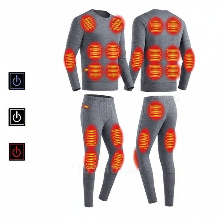 Colverro™ USB Heated Thermal Underwear Set with 3 Heat Settings