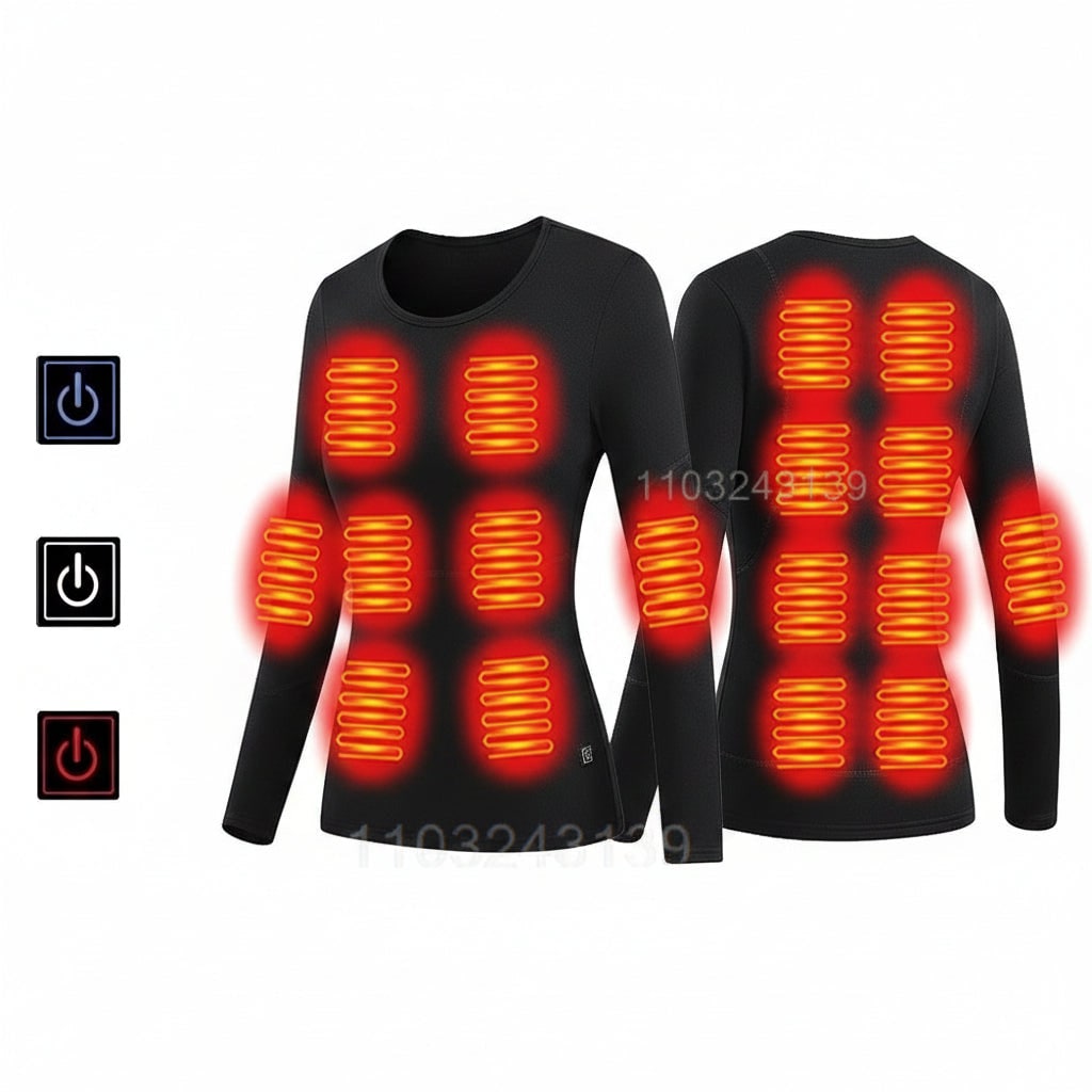 Colverro™ USB Heated Thermal Underwear Set with 3 Heat Settings