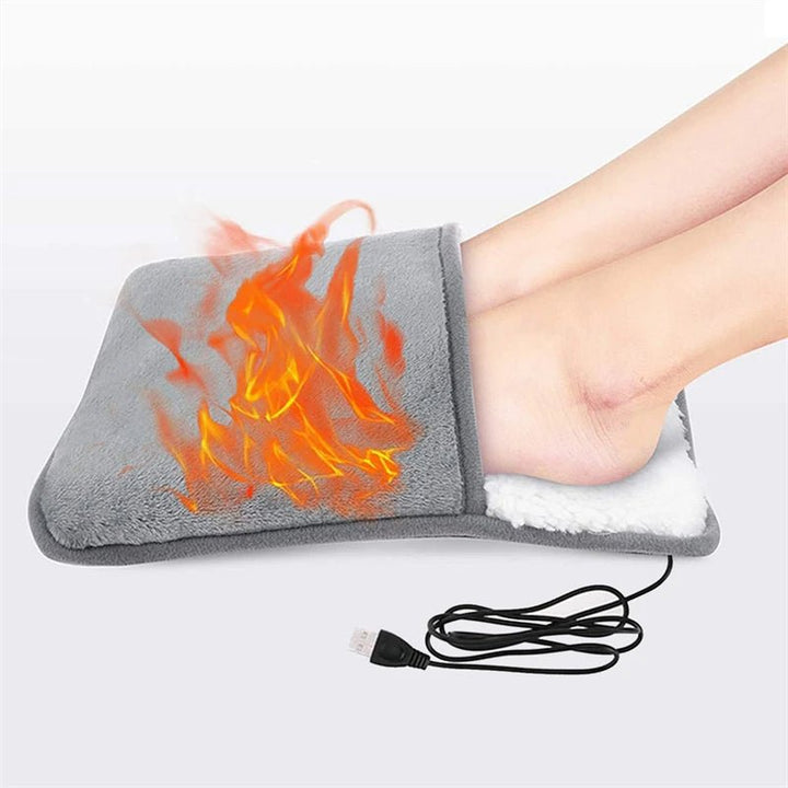 Colverro™ USB Foot Warmer Cushion in Soft Plush with All-Around Heat
