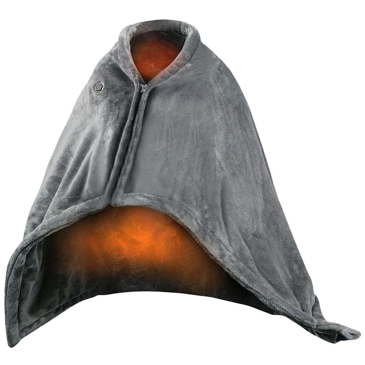 Colverro™ Wearable USB Heated Blanket with Zipper &amp; Fleece Wrap