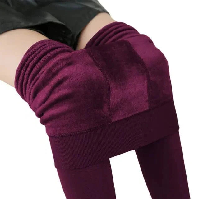 Colverro™ Fleece-Lined High-Waist Leggings for Cozy Winter Days