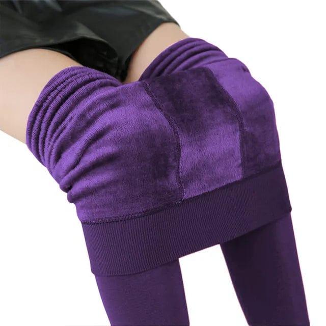 Colverro™ Fleece-Lined High-Waist Leggings for Cozy Winter Days