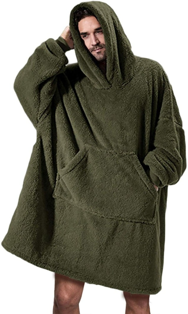 Colverro™ Oversized Blanket Hoodie in Thick Double-Sided Fleece