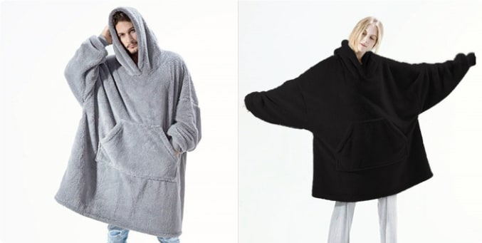 Colverro™ Oversized Blanket Hoodie in Thick Double-Sided Fleece