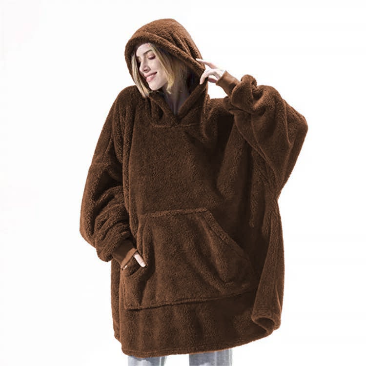 Colverro™ Oversized Blanket Hoodie in Thick Double-Sided Fleece