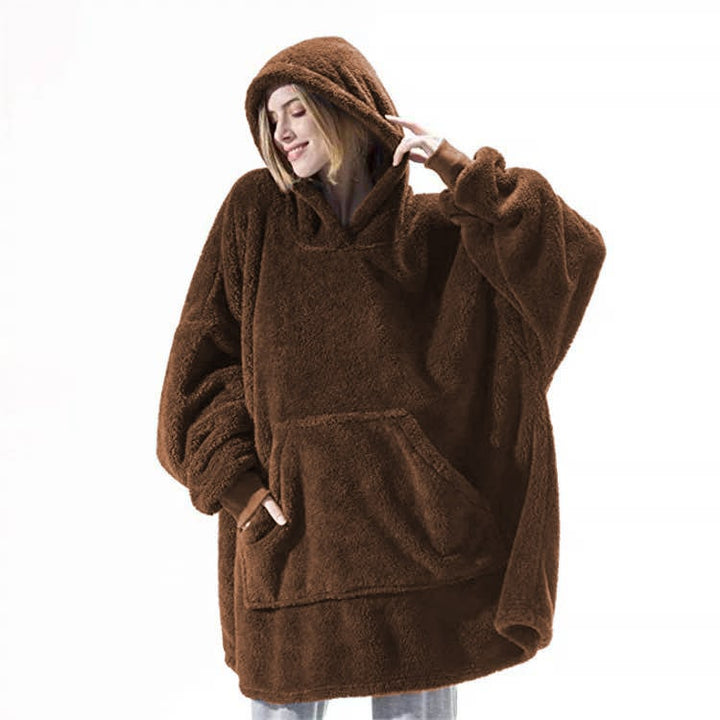 Colverro™ Oversized Blanket Hoodie in Thick Double-Sided Fleece