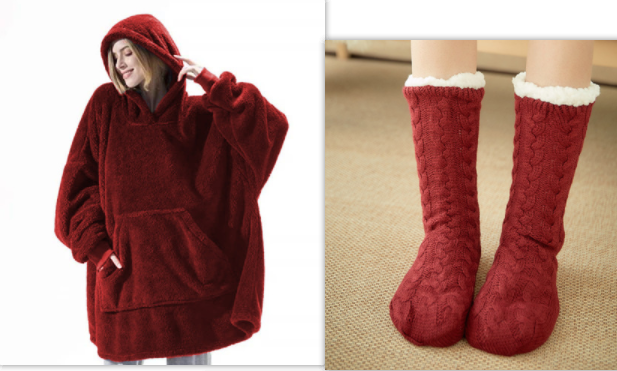 Colverro™ Oversized Blanket Hoodie in Thick Double-Sided Fleece