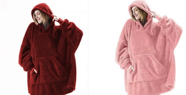 Colverro™ Oversized Blanket Hoodie in Thick Double-Sided Fleece