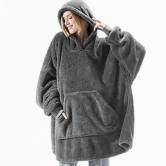 Colverro™ Oversized Blanket Hoodie in Thick Double-Sided Fleece