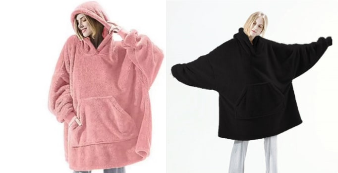 Colverro™ Oversized Blanket Hoodie in Thick Double-Sided Fleece