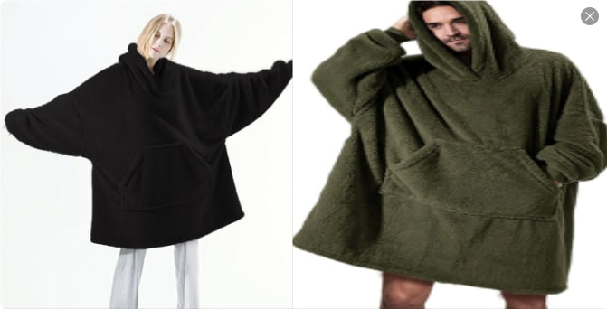 Colverro™ Oversized Blanket Hoodie in Thick Double-Sided Fleece