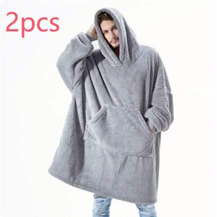 Colverro™ Oversized Blanket Hoodie in Thick Double-Sided Fleece