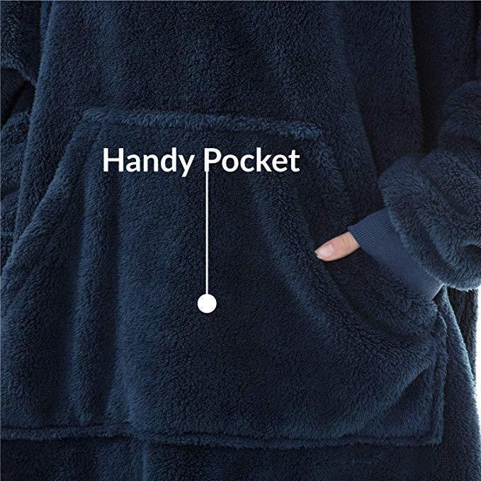 Colverro™ Oversized Blanket Hoodie in Thick Double-Sided Fleece