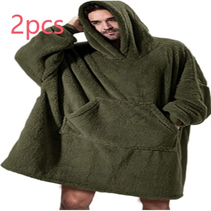 Colverro™ Oversized Blanket Hoodie in Thick Double-Sided Fleece