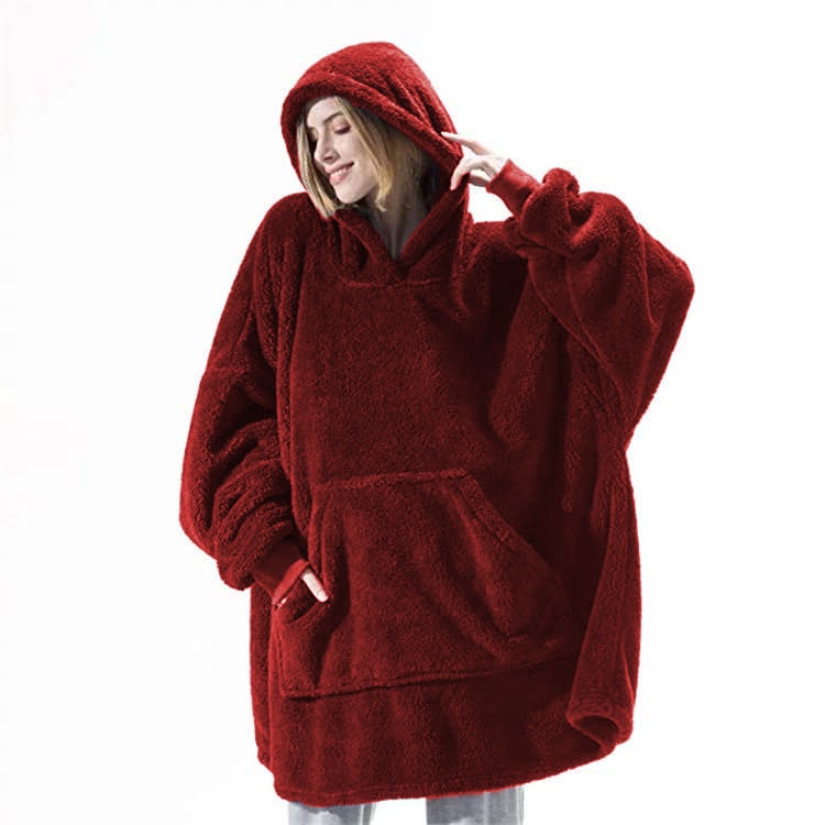 Colverro™ Oversized Blanket Hoodie in Thick Double-Sided Fleece