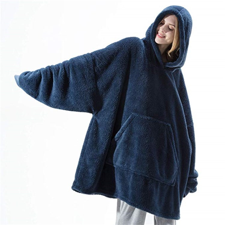 Colverro™ Oversized Blanket Hoodie in Thick Double-Sided Fleece