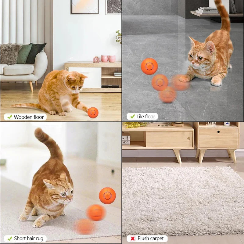 Colverro™ Self-Rolling Smart Cat Ball with 3 Interactive Play Modes